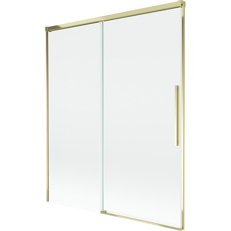 Mexen Rox 2-szárnyú, toló kádparaván 140 x 150 cm, átlátszó, arany - 8C9-140-001-50-00