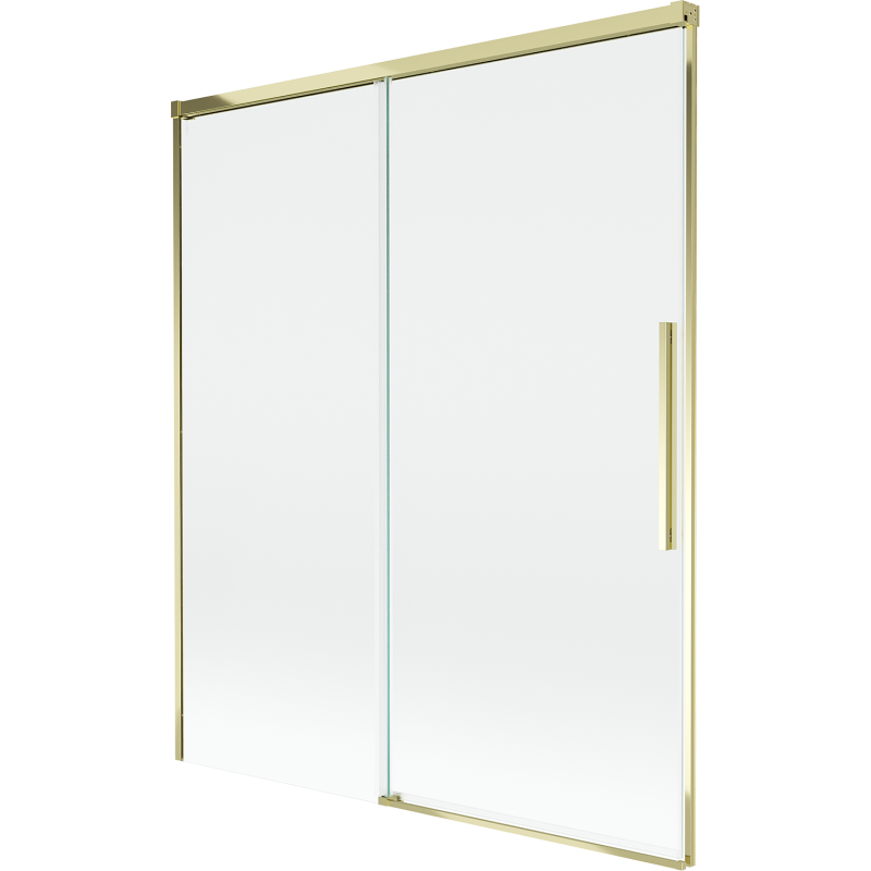 Mexen Rox kétszárnyú, toló zuhanyfal, 140 x 150 cm, átlátszó, arany - 8C9-140-001-50-00
