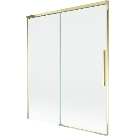 Mexen Rox kétszárnyú, toló zuhanyfal, 140 x 150 cm, átlátszó, arany - 8C9-140-001-50-00