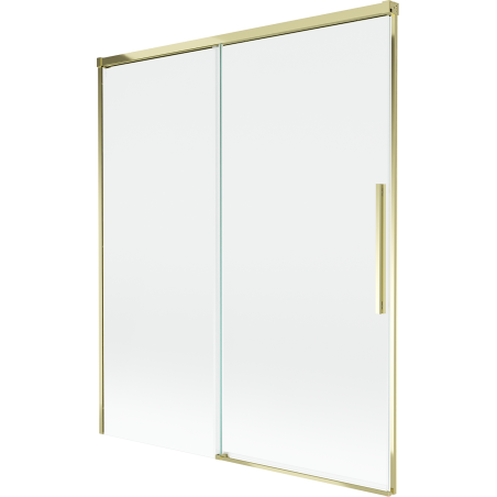 Mexen Rox paravan cadă cu 2 aripi glisante 140 x 150 cm, transparent, auriu - 8C9-140-001-50-00