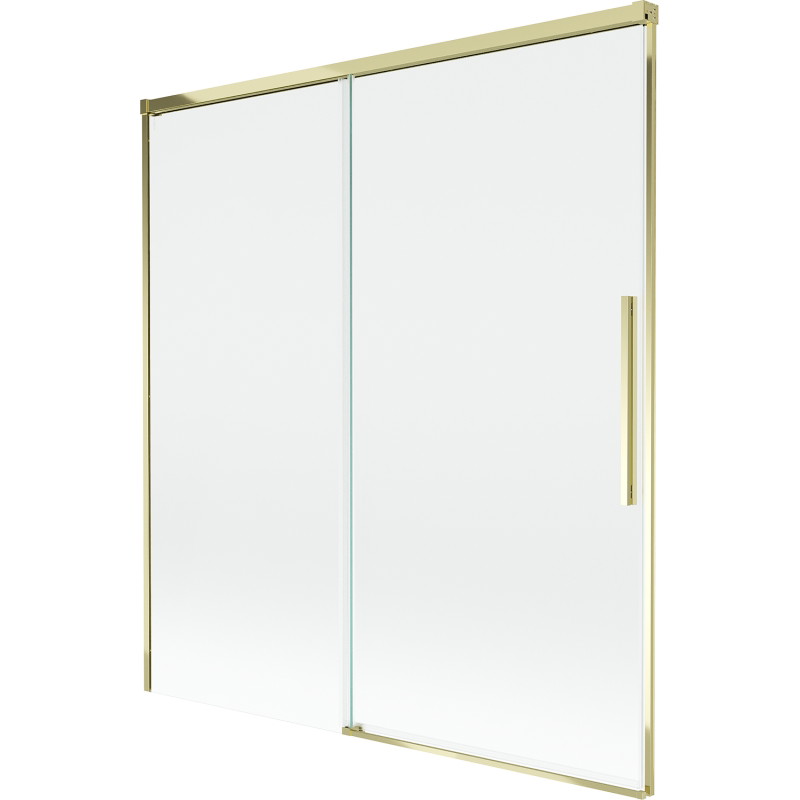 Mexen Rox 2-szárnyú, toló fürdőkádparaván 150 x 150 cm, átlátszó, arany - 8C9-150-001-50-00