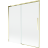 Mexen Rox kétszárnyú, toló zuhanyfal 150 x 150 cm, átlátszó, arany - 8C9-150-001-50-00