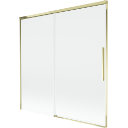 Mexen Rox paravan de cadă cu 2 uși glisante 160 x 150 cm, transparent, auriu - 8C9-160-001-50-00