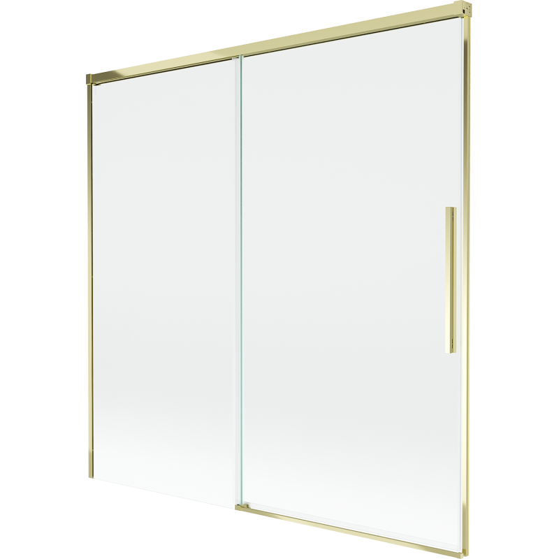 Mexen Rox paravan de baie cu 2 panouri glisante 160 x 150 cm, transparent, auriu - 8C9-160-001-50-00