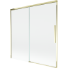 Mexen Rox paravan de baie cu 2 panouri glisante 160 x 150 cm, transparent, auriu - 8C9-160-001-50-00