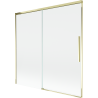 Mexen Rox paravan de cadă cu 2 uși glisante 160 x 150 cm, transparent, auriu - 8C9-160-001-50-00