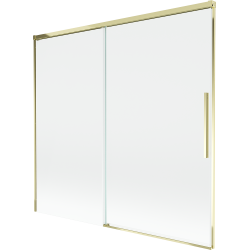 Mexen Rox 2-szárnyú, eltolható fürdőkádparaván 170 x 150 cm, átlátszó, aranyszínű - 8C9-170-001-50-00
