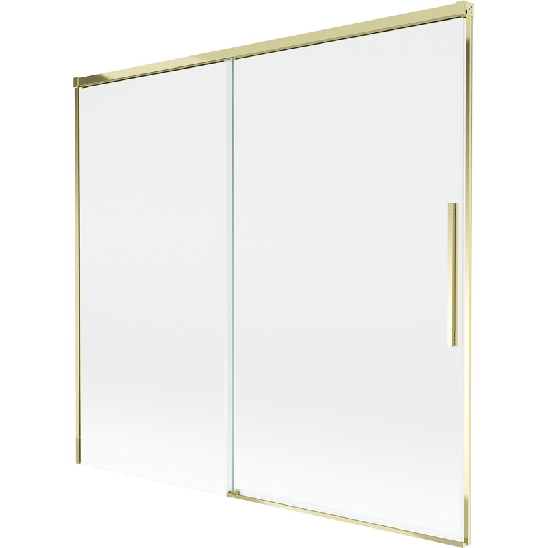 Mexen Rox 2-szárnyú, eltolható fürdőkádparaván 170 x 150 cm, átlátszó, aranyszínű - 8C9-170-001-50-00