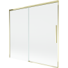 Mexen Rox 2-szárnyú, eltolható fürdőkádparaván 170 x 150 cm, átlátszó, aranyszínű - 8C9-170-001-50-00