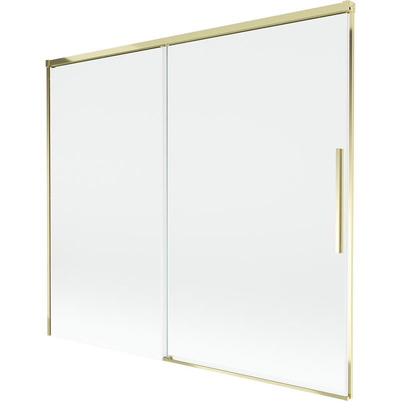 Mexen Rox paravan de baie cu 2 panouri glisante 180 x 150 cm, transparent, auriu - 8C9-180-001-50-00