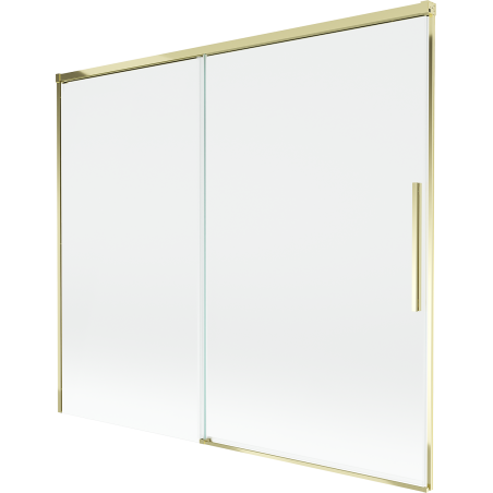 Mexen Rox 2-szárnyú csúsztatható fürdőkád-paraván 180 x 150 cm, átlátszó, aranyszínű - 8C9-180-001-50-00