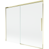 Mexen Rox 2-szárnyú csúsztatható fürdőkád-paraván 180 x 150 cm, átlátszó, aranyszínű - 8C9-180-001-50-00