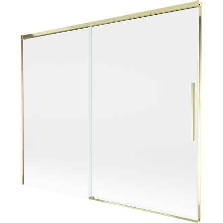 Mexen Rox paravan cadă 2-canaturi glisant 190 x 150 cm, transparent, auriu - 8C9-190-001-50-00