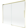 Mexen Rox paravan cadă 2-canaturi glisant 190 x 150 cm, transparent, auriu - 8C9-190-001-50-00