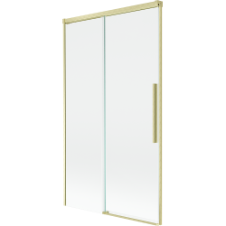 Mexen Rox kétszárnyú toló zuhanyfal 100 x 150 cm, átlátszó, arany szálcsiszolt - 8C9-100-001-55-00