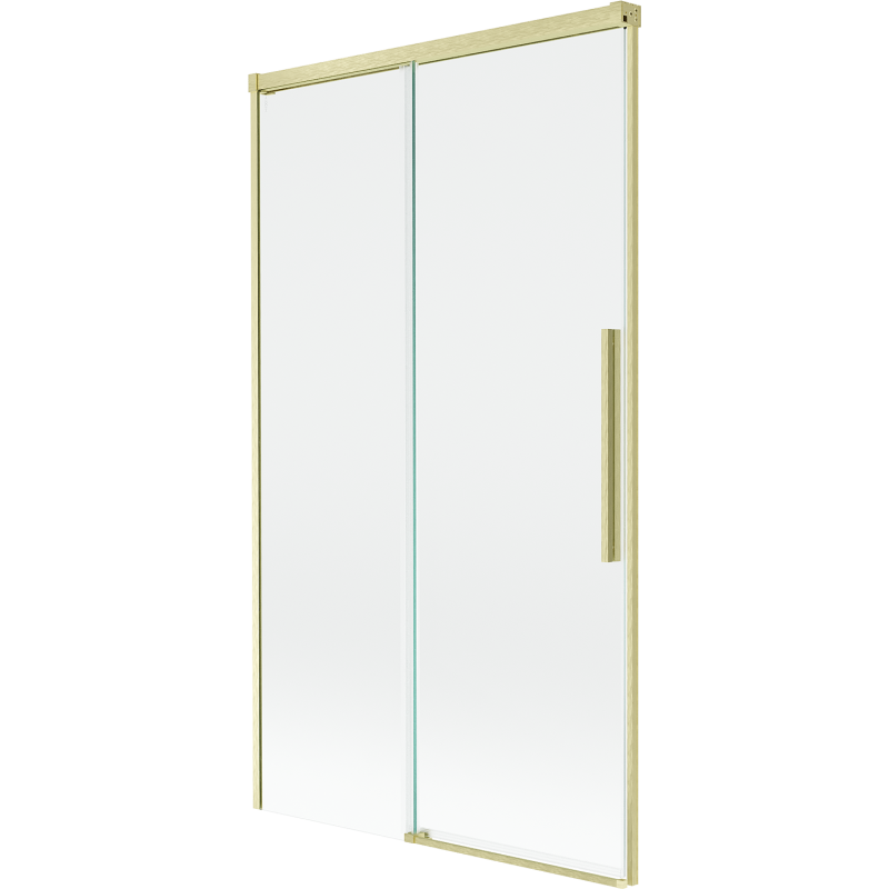 Mexen Rox kétszárnyú toló zuhanyfal 100 x 150 cm, átlátszó, arany szálcsiszolt - 8C9-100-001-55-00