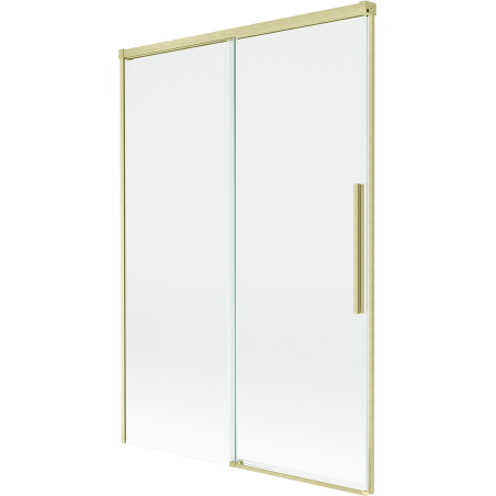 Mexen Rox paravan de cadă cu 2 uși glisante 120 x 150 cm, transparent, auriu periat - 8C9-120-001-55-00
