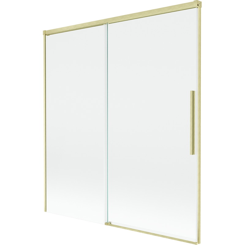 Mexen Rox paravan de baie cu 2 uși culisante 150 x 150 cm, transparent, auriu periat - 8C9-150-001-55-00