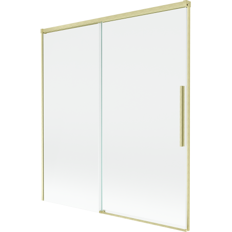 Mexen Rox 2-szárnyas tolóajtós kádparaván 150 x 150 cm, átlátszó, arany szálcsiszolt - 8C9-150-001-55-00
