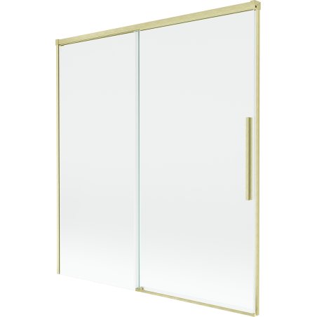 Mexen Rox paravan cadă cu 2 uși glisante 150 x 150 cm, transparent, auriu periat - 8C9-150-001-55-00