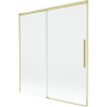 Mexen Rox paravan de baie cu 2 uși culisante 150 x 150 cm, transparent, auriu periat - 8C9-150-001-55-00