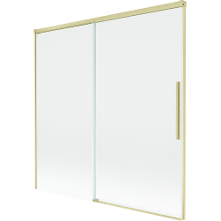 Mexen Rox paravan de baie cu 2 aripi glisant 160 x 150 cm, transparent, auriu periat - 8C9-160-001-55-00
