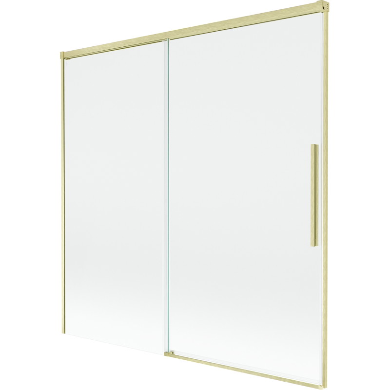 Mexen Rox paravan de baie cu 2 aripi glisant 160 x 150 cm, transparent, auriu periat - 8C9-160-001-55-00
