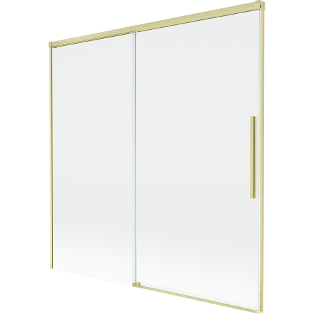 Mexen Rox paravan de baie cu 2 aripi glisant 160 x 150 cm, transparent, auriu periat - 8C9-160-001-55-00
