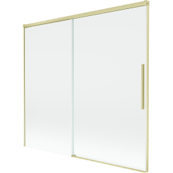 Mexen Rox paravan de cadă cu 2 panouri glisante 170 x 150 cm, transparent, auriu periat - 8C9-170-001-55-00