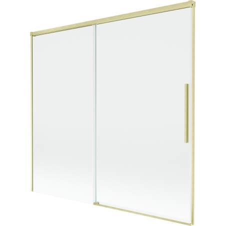 Mexen Rox paravan de cadă cu 2 panouri glisante 170 x 150 cm, transparent, auriu periat - 8C9-170-001-55-00