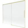 Mexen Rox paravan de cadă cu 2 secțiuni glisante 190 x 150 cm, transparent, auriu periat - 8C9-190-001-55-00