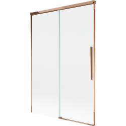 Mexen Rox kétpaneles, toló, 120 x 150 cm-es fürdőszobai paraván, áttetsző, rózsaarany - 8C9-120-001-60-00