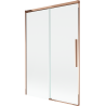 Mexen Rox paravan de baie 2-panouri glisante 120 x 150 cm, transparent, aur roz - 8C9-120-001-60-00