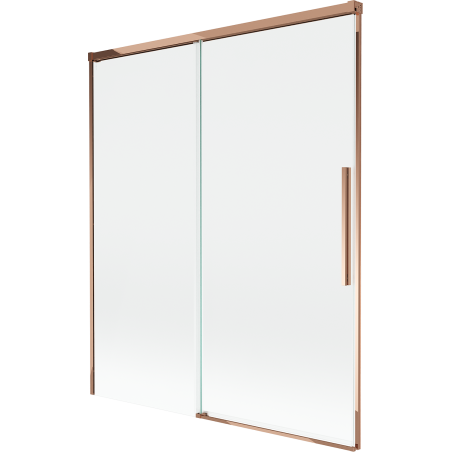 Mexen Rox 2-szárnyú, toló kádparaván 140 x 150 cm, átlátszó, rózsaarany - 8C9-140-001-60-00