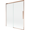 Mexen Rox paravan de cadă cu 2 uși glisante 140 x 150 cm, transparent, aur roz - 8C9-140-001-60-00