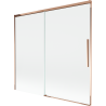 Mexen Rox kádparaván - 2 szárnyas toló 170 x 150 cm, átlátszó, rózsaarany - 8C9-170-001-60-00