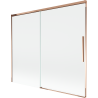 Mexen Rox kétszárnyú tolóajtós fürdőkád paraván 180 x 150 cm, átlátszó, rózsaszín arany - 8C9-180-001-60-00