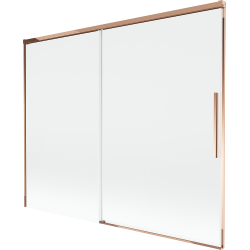 Mexen Rox paravan de baie cu 2 canaturi glisante 190 x 150 cm, transparent, aur roz - 8C9-190-001-60-00