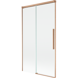 Mexen Rox 2-részes tolóajtós fürdőkádparaván 100 x 150 cm, átlátszó, kefe fém színű - 8C9-100-001-65-00