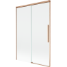 Mexen Rox 2-szárnyas toló zuhanyfal 120 x 150 cm, átlátszó, kefélt réz - 8C9-120-001-65-00