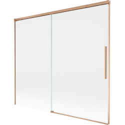Mexen Rox paravan de cadă cu 2 aripi glisante 180 x 150 cm, transparent, cupru periat - 8C9-180-001-65-00