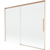 Mexen Rox paravan de cadă cu 2 uși glisante 190 x 150 cm, transparent, cupru periat - 8C9-190-001-65-00