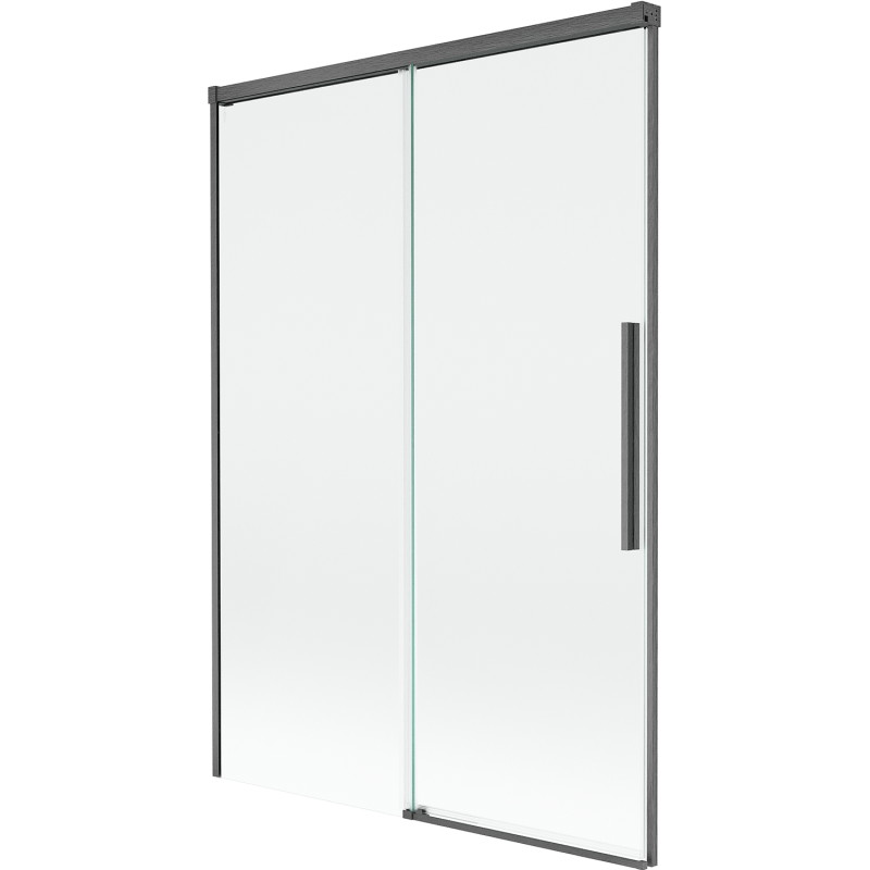 Mexen Rox 2-szárnyú, toló fürdőkádparaván, 120 x 150 cm, átlátszó, gun szürke kefélt - 8C9-120-001-66-00