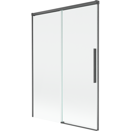 Mexen Rox paravan de baie cu 2 panouri glisante, 120 x 150 cm, transparent, gri pistol periat - 8C9-120-001-66-00