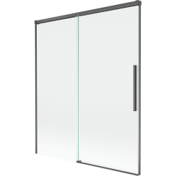 Mexen Rox paravan de baie 2-panel culisant 140 x 150 cm, transparent, gri metalizat periat - 8C9-140-001-66-00
