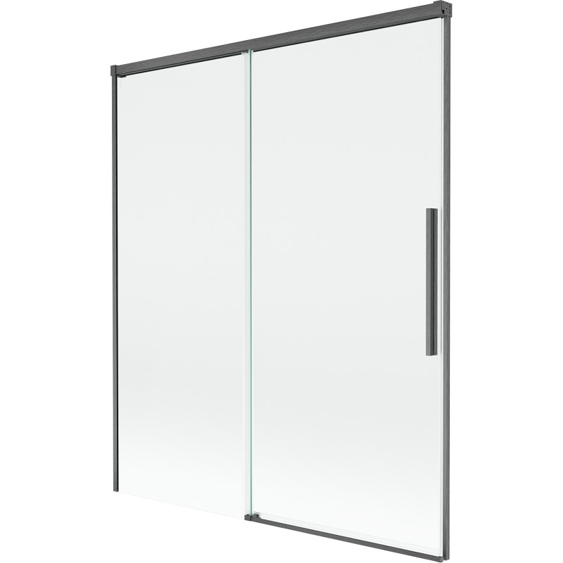 Mexen Rox paravan de baie 2-panel culisant 140 x 150 cm, transparent, gri metalizat periat - 8C9-140-001-66-00