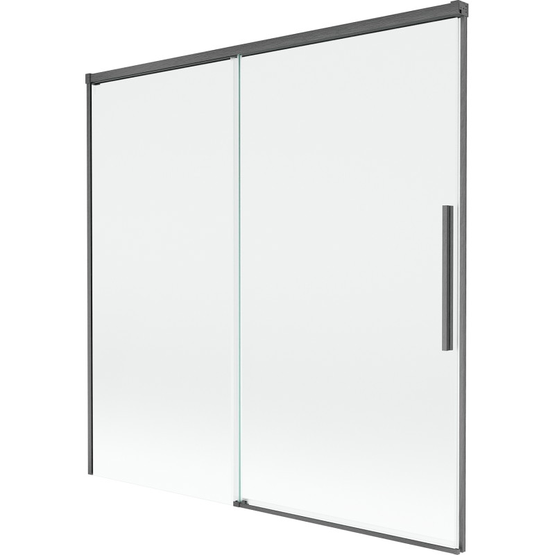 Mexen Rox paravan cadă cu 2 aripi glisare 160 x 150 cm, transparent, gri pistol periat - 8C9-160-001-66-00