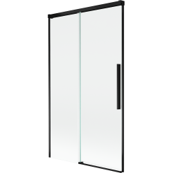 Mexen Rox kétpaneles, toló zuhanyfüggöny 100 x 150 cm, átlátszó, fekete - 8C9-100-001-70-00