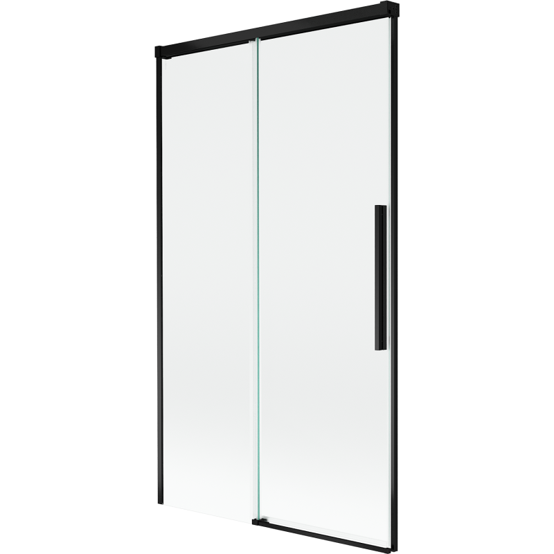 Mexen Rox paravan de cadă cu 2 panouri glisante 100 x 150 cm, transparent, negru - 8C9-100-001-70-00