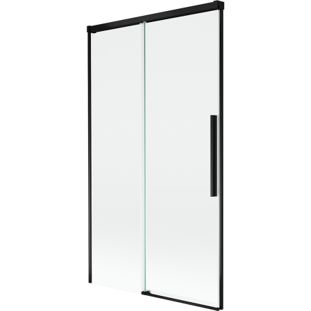 Mexen Rox kétszárnyú toló kádparaván 100 x 150 cm, átlátszó, fekete - 8C9-100-001-70-00